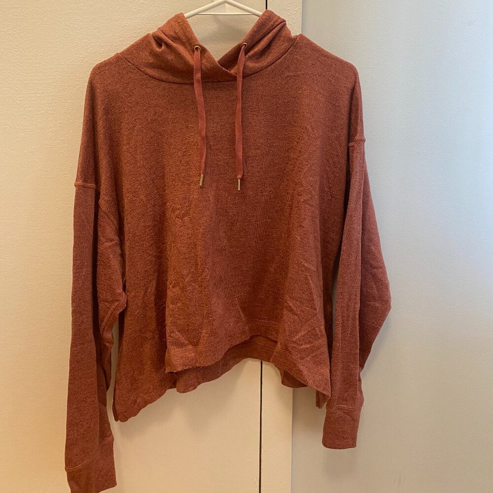 Old Navy Active Burgundy Pullover Hoodie Women's Small